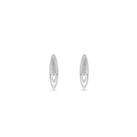 Earring,Sterling Silver ,Diamond