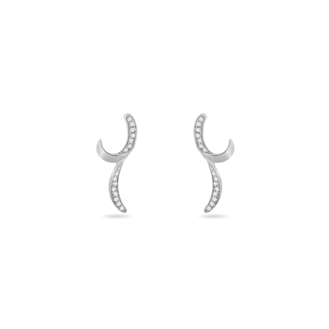 Earring,Sterling Silver ,White Zircon