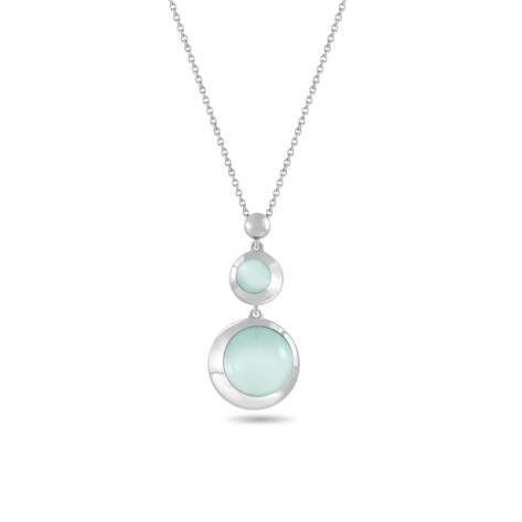 Pendant,Sterling Silver ,Chalcedony