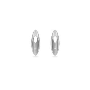 Earring,Sterling Silver ,Diamond