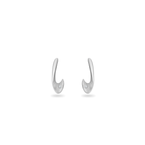 Earring,Sterling Silver ,Diamond