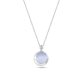 Pendant,Sterling Silver ,Chalcedony