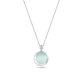 Pendant,Sterling Silver ,Chalcedony