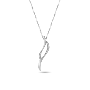 Pendant,Sterling Silver ,White Zircon