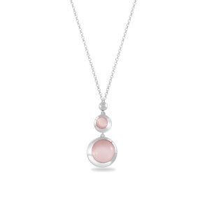 Necklace,Sterling Silver,Chalcedony